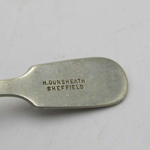 Antique USE Joko Tea silverplated caddy spoon by H. Dunsheath Sheffield