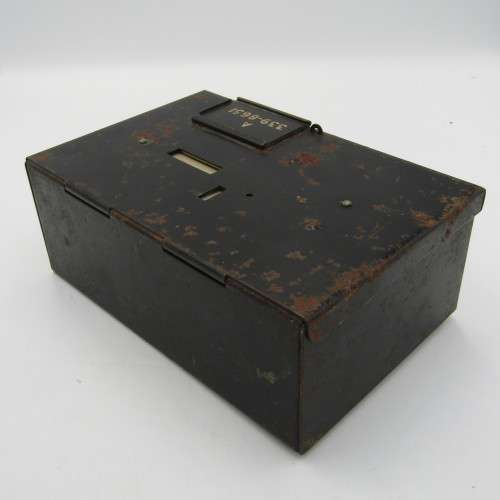 Vintage tickey box pay telephone money box