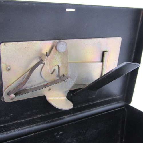 Vintage tickey box pay telephone money box