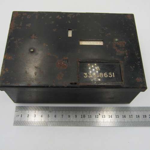 Vintage tickey box pay telephone money box
