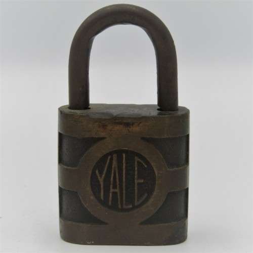 Vintage brass YALE padlock - no key