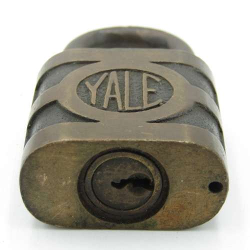 Vintage brass YALE padlock - no key