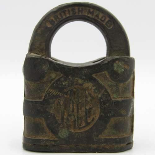 Vintage small YALE brass padlock - no key