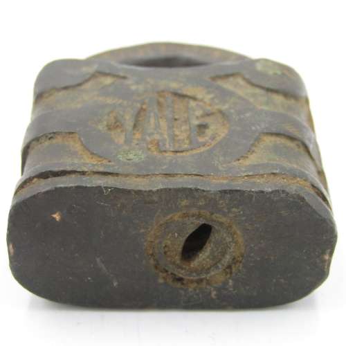 Vintage small YALE brass padlock - no key