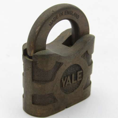 Vintage small YALE brass padlock - no key