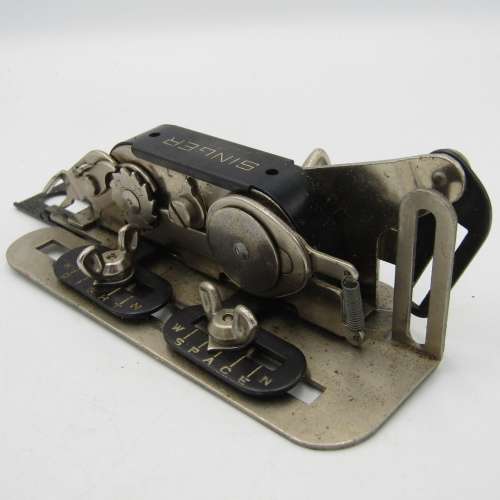 Vintage Singer serving Machine buttonhole attachment tool in box