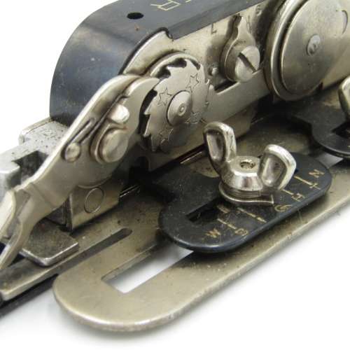 Vintage Singer serving Machine buttonhole attachment tool in box