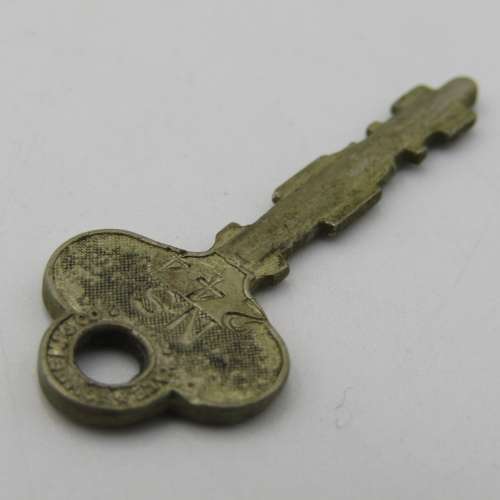 Vintage small brass YALE padlock with key
