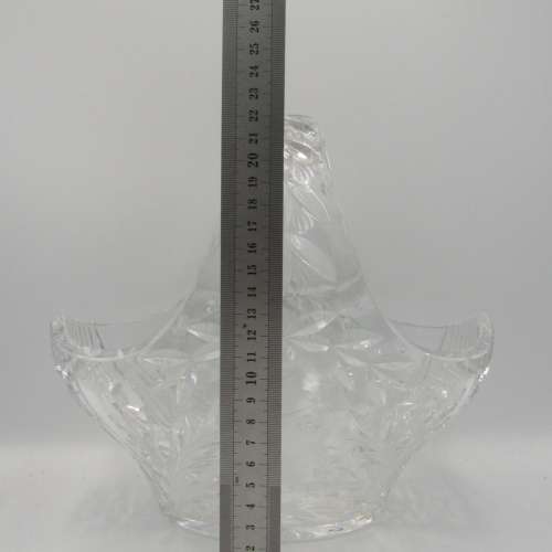Beautiful cutglass crystal fruit bowl - small clip on rim