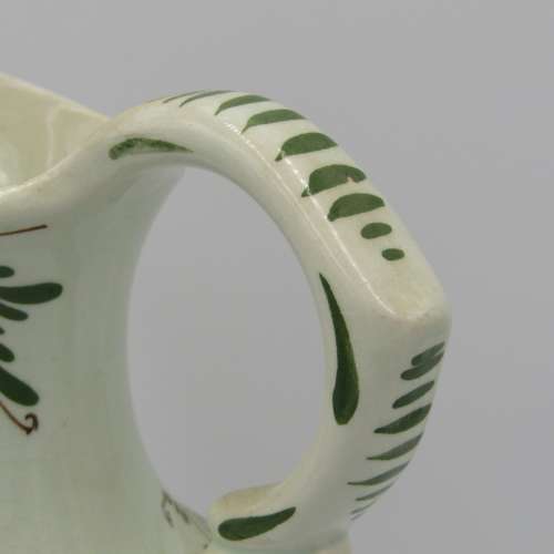 Vintage Coloured Delft Blue porcelain pitcher