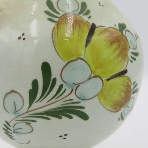 Vintage Coloured Delft Blue porcelain pitcher