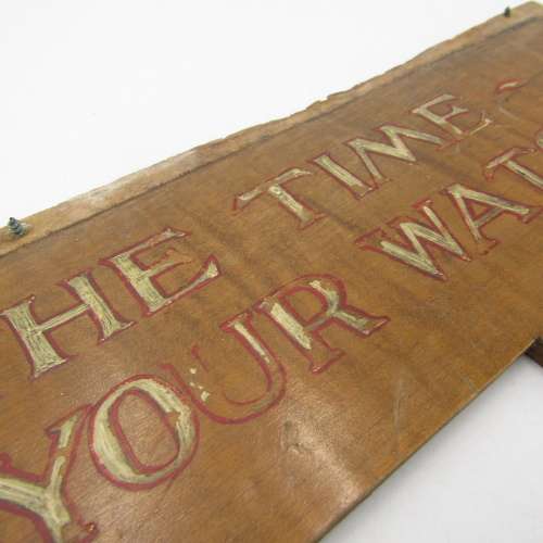 Time setting board from the Seafarer wrecked at Moulle Point