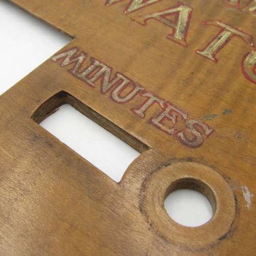 Time setting board from the Seafarer wrecked at Moulle Point