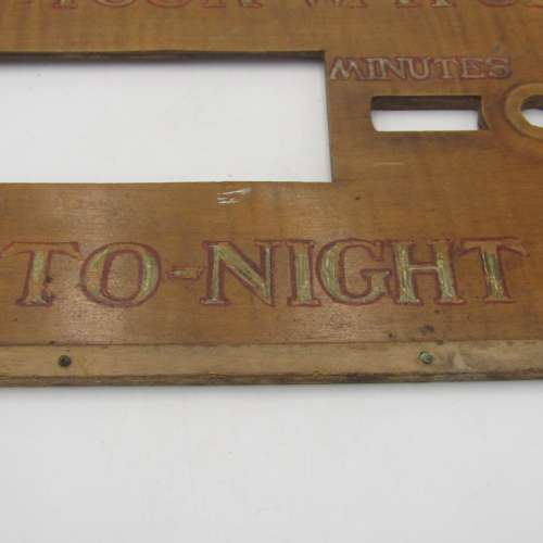 Time setting board from the Seafarer wrecked at Moulle Point
