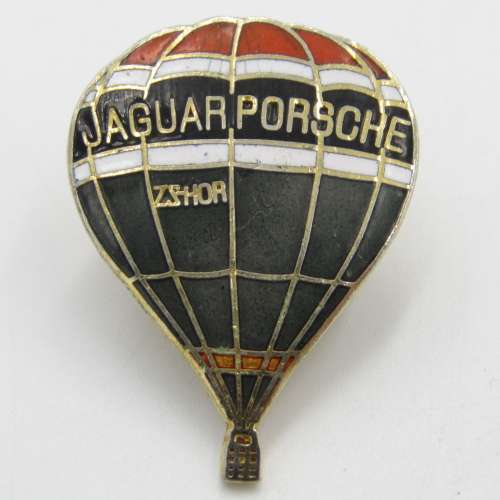Vintage Jaguar-Porsche Hot Air Balloon badge