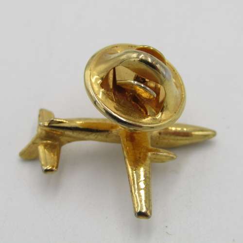 British Jetstream gold coloured pin badge