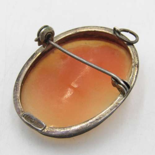 Vintage cameo set in 800 silver