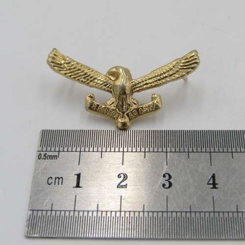 Lot of 4 different colour SA Air Force collar badges