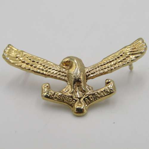 Lot of 4 different colour SA Air Force collar badges