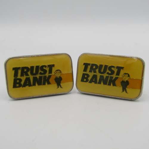 Pair of Trust Bank cufflinks