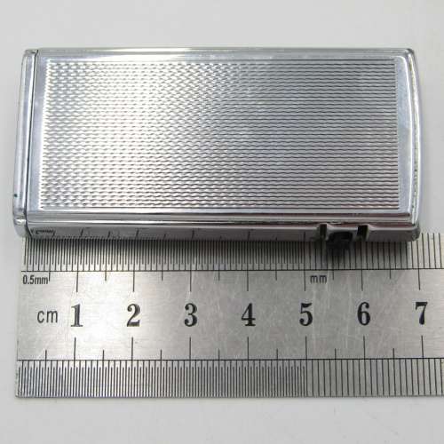 Pair of Ronson Varaflame Electronic pocket lighters - one with SA Airways logo on pouch