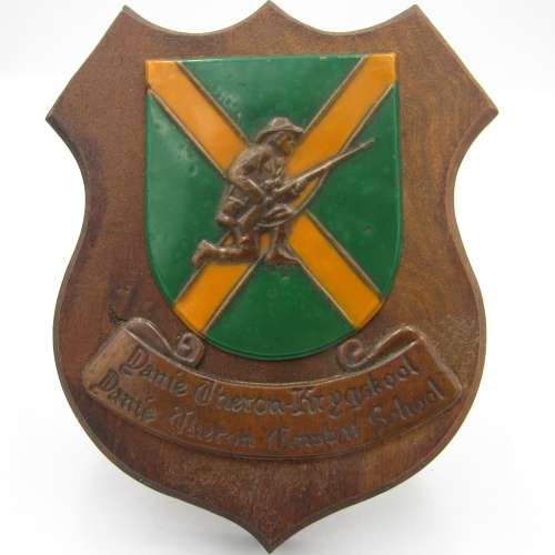 Unusual SADF Danie Theron combat school plaque