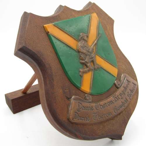 Unusual SADF Danie Theron combat school plaque