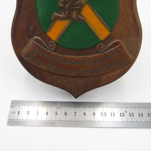 Unusual SADF Danie Theron combat school plaque