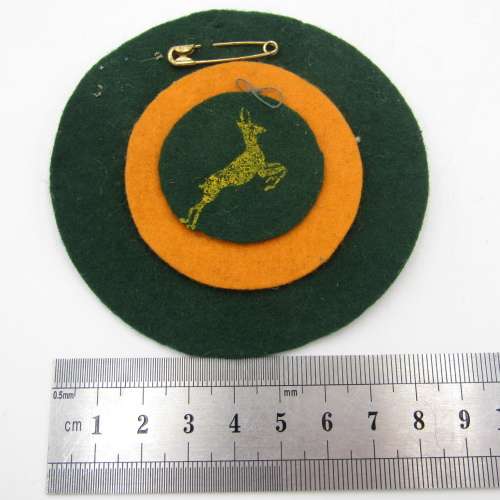 Unusual vintage Springboks cloth roundel badge