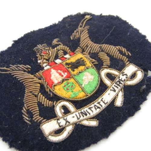 Pair of SA Navy bullion wire warrant officer badges