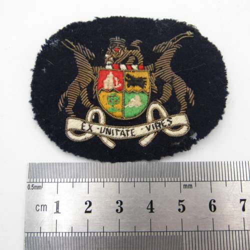 Pair of SA Navy bullion wire warrant officer badges