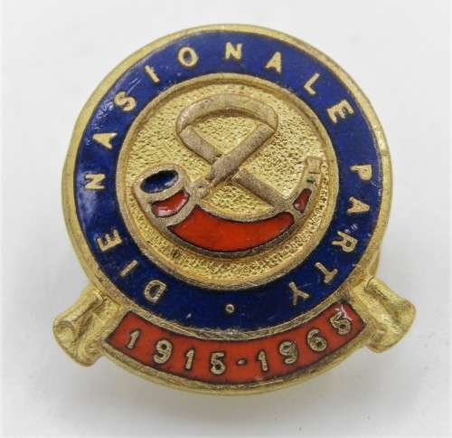 Die Nasionale Party 1915-1965 commemoration button badge
