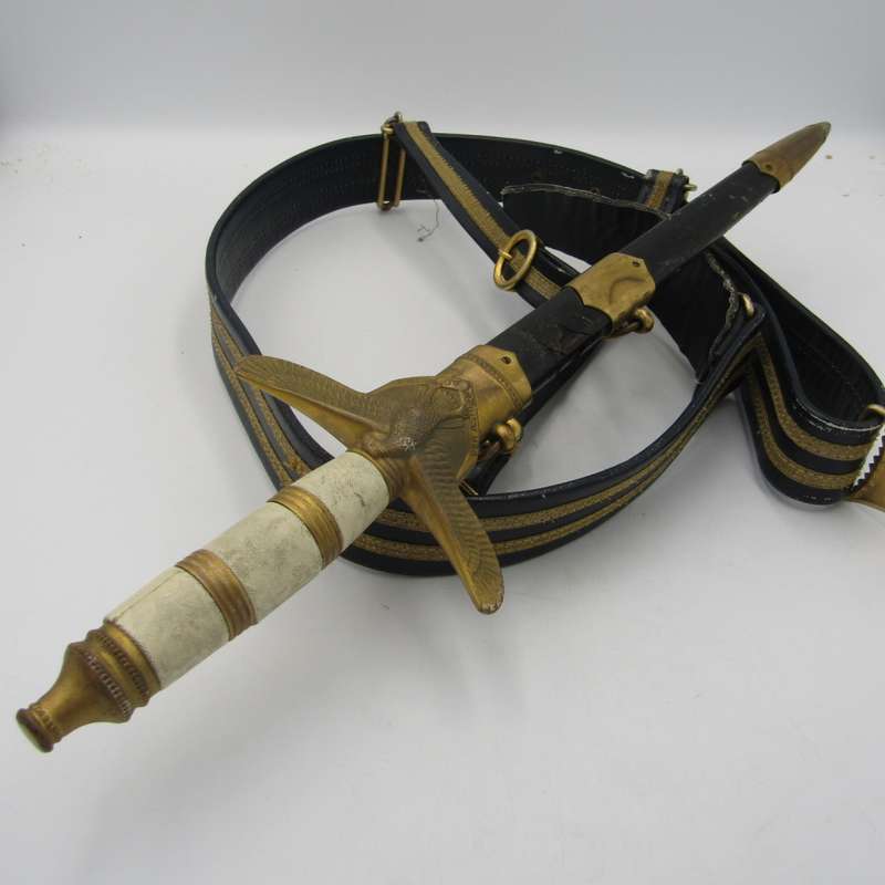 SA Air Force Officers dagger with belt tunic and cap of Captain Leysens - dagger number 2455