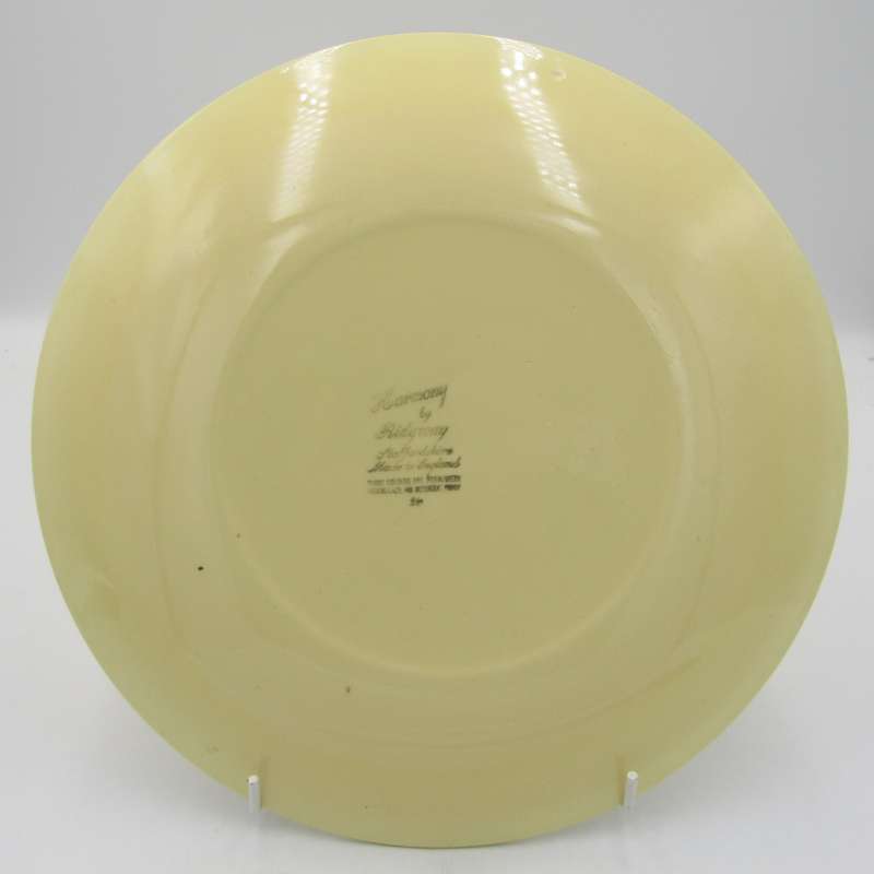Vintage Harmony by Ridgway porcelain plate with silverplated design