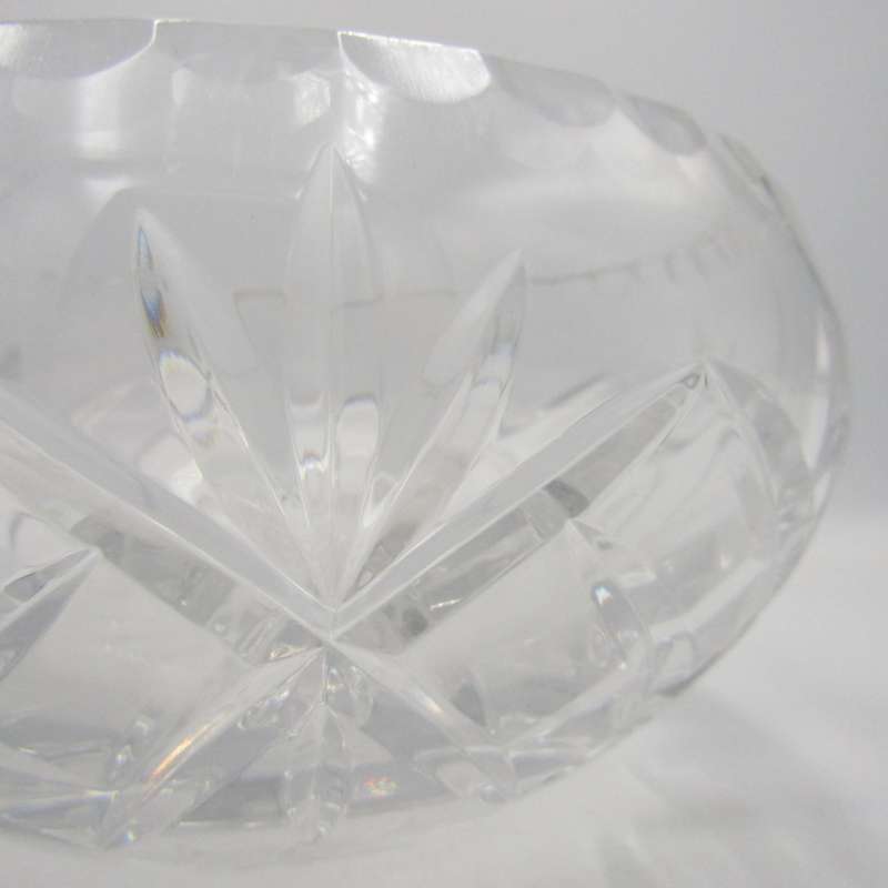 Vintage Crystal glassware bowl - BJ crystal makers mark
