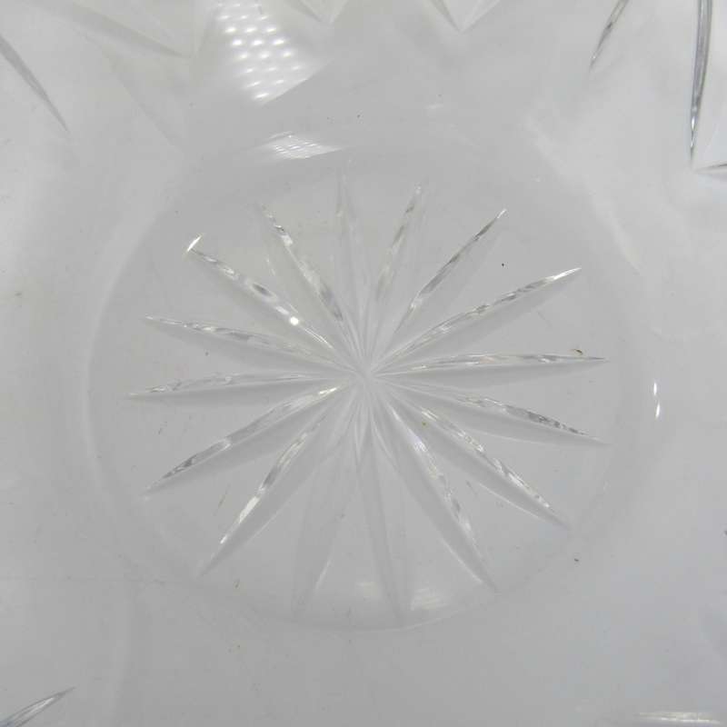 Vintage Crystal glassware bowl - BJ crystal makers mark