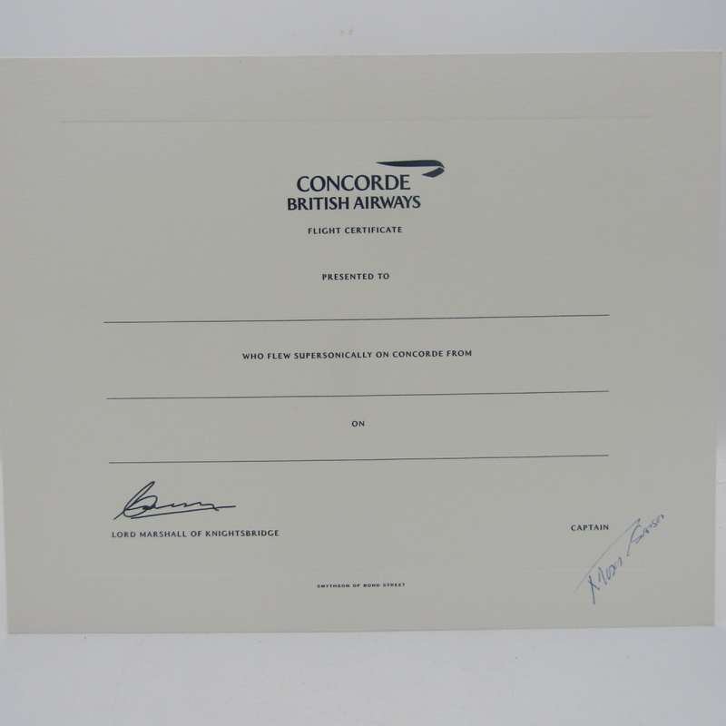Original British Airways Concorde passenger stationery set with pen - still sealed