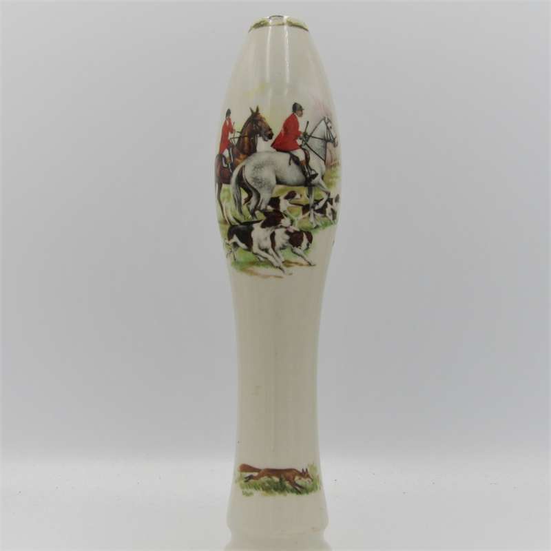 Vintage Fox hunting beer pull ceramic beer tap handle
