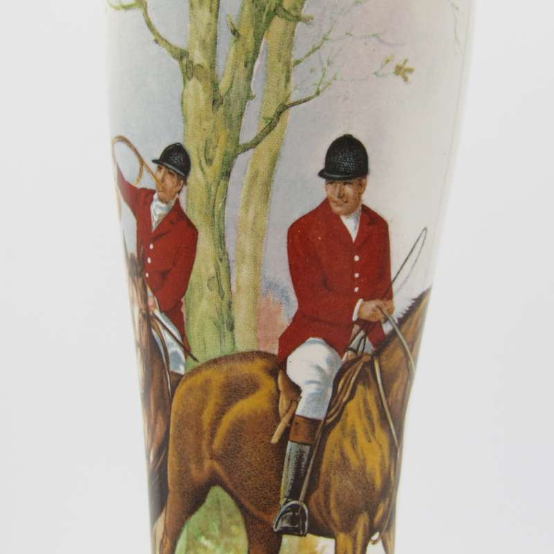 Vintage Fox hunting beer pull ceramic beer tap handle