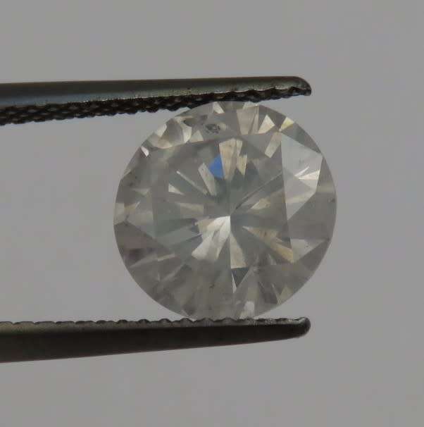 Natural Round Brilliant diamond of 2,725ct with GEMLAB certificate - colour N, I3