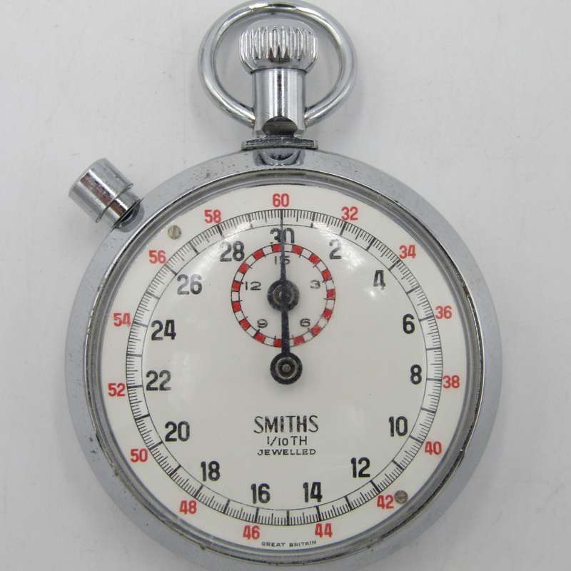 Vintage Smiths 60 minutes 1/10th second stopwatch in original box