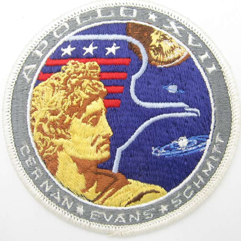 Apollo XVII spacecraft cloth badge