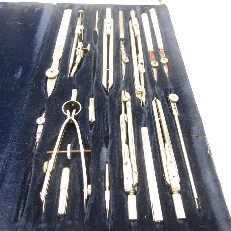 Vintage Maho technical drawing set