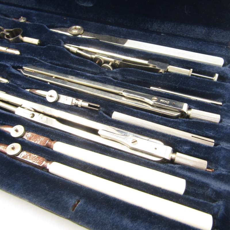 Vintage Maho technical drawing set