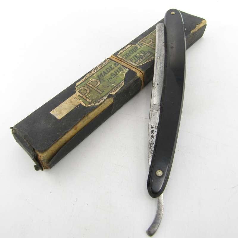 Vintage Kropp cut throat straight razor in box