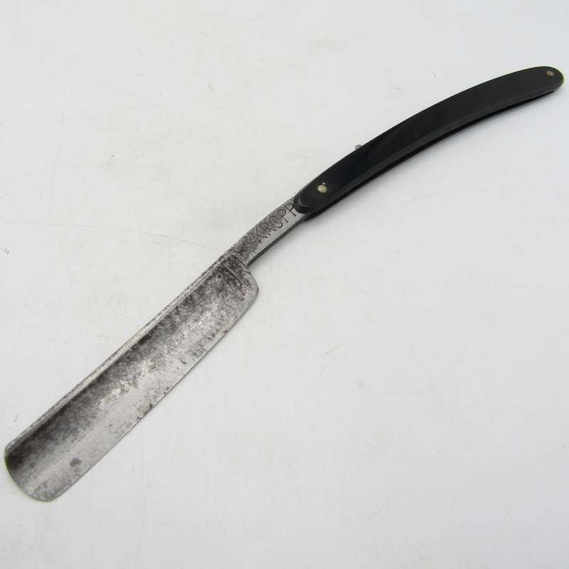 Vintage Kropp cut throat straight razor in box