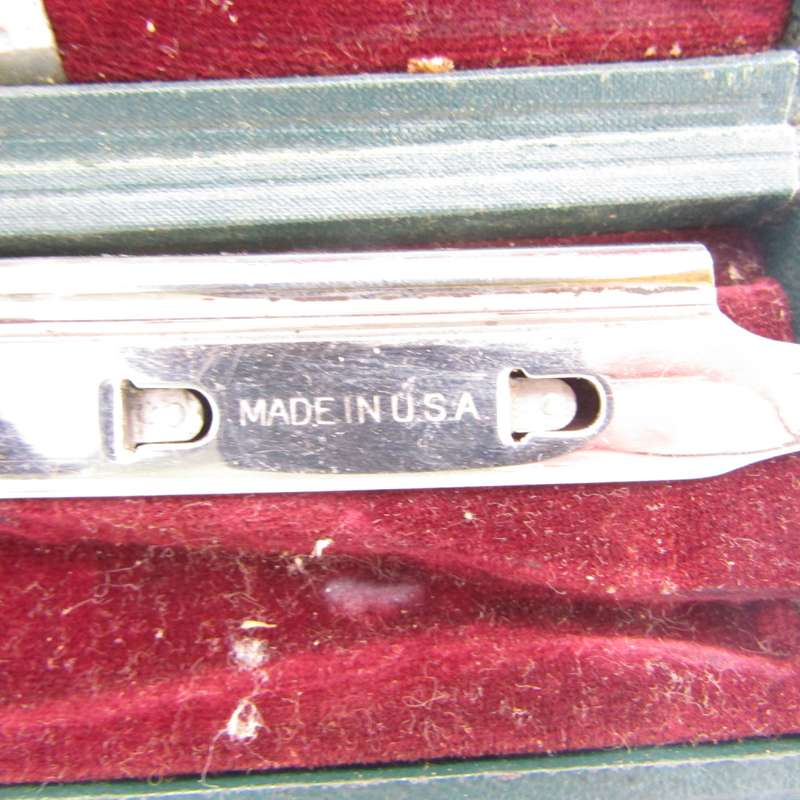 Vintage Durham Duplex cut throat straight razor in case