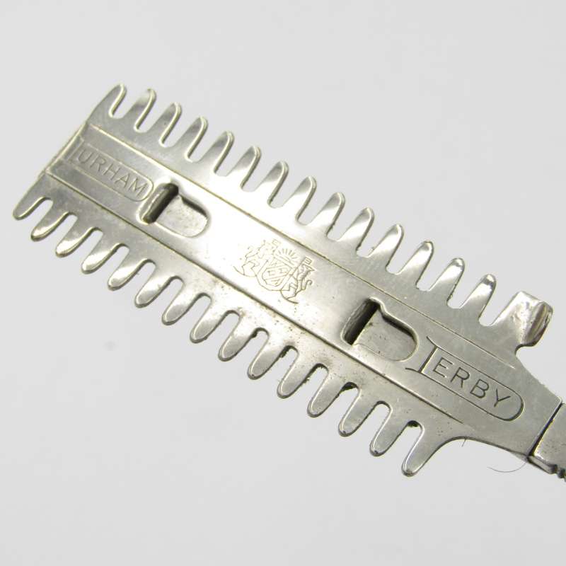 Vintage Durham Duplex cut throat straight razor in case