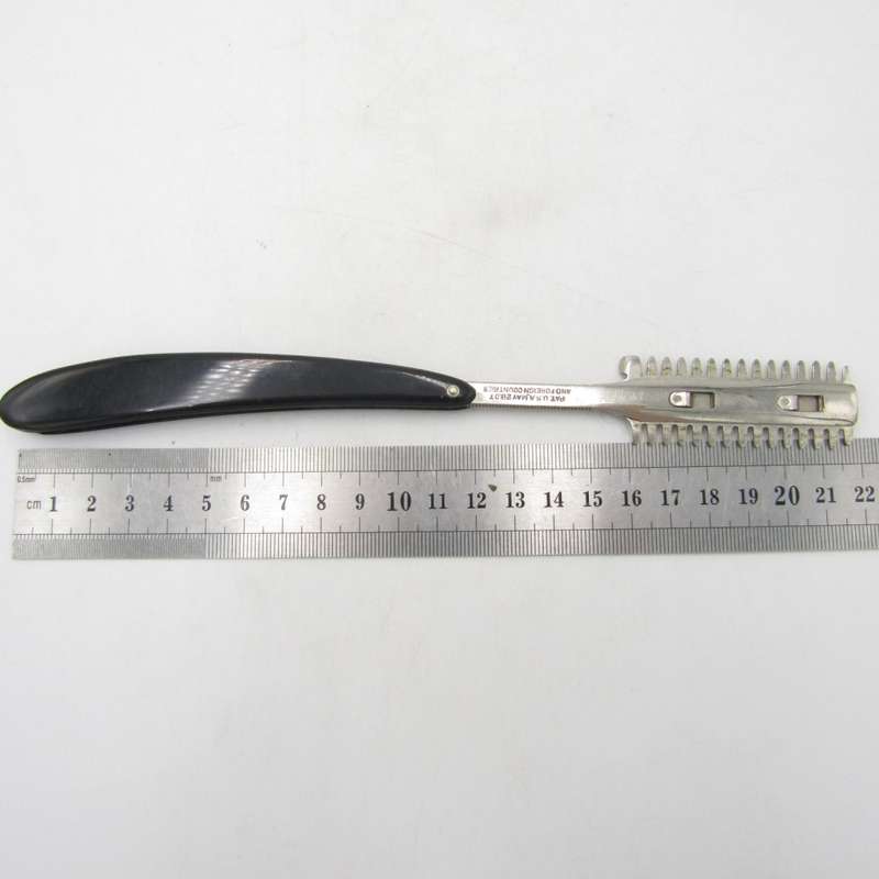 Vintage Durham Duplex cut throat straight razor in case