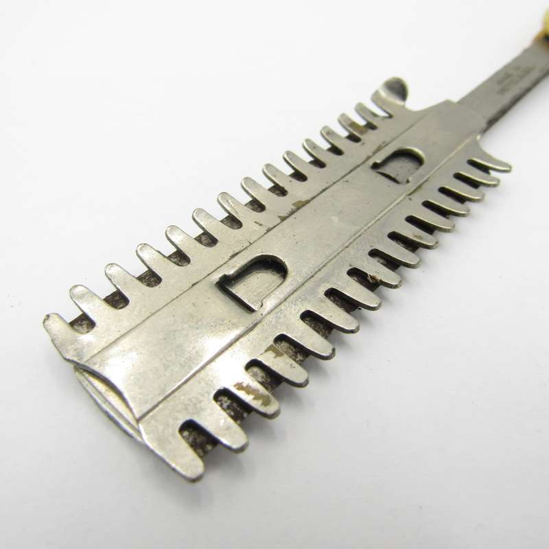Vintage cut throat straight razor with disposable blade